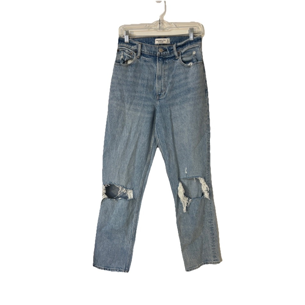 Abercrombie Fitch Love Curve The 90s Straight Ultra High Rise Jeans  Size 4R